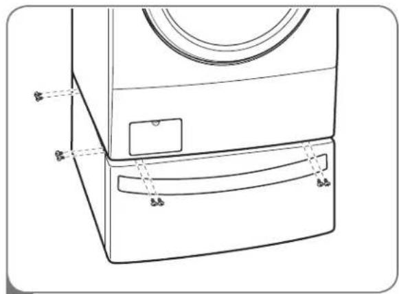 LG WDT1652BDS - INSTALACIÓN DEL PEDESTAL (cont.) - 2