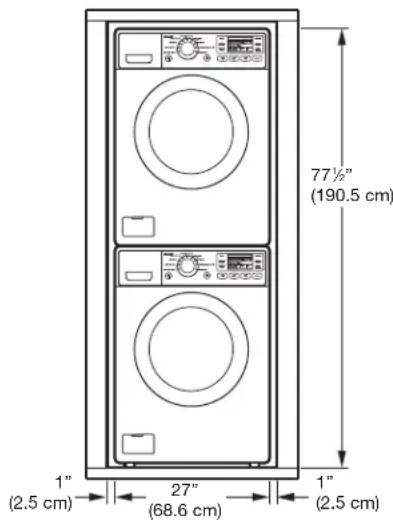 LG WDT1652BDS - INSTALLATIONS WITH OPTIONAL PEDESTAL BASE OR STACKING KIT - 2
