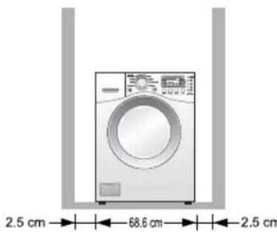 LG WD-13517RD - ■ Washer dimensions - 3