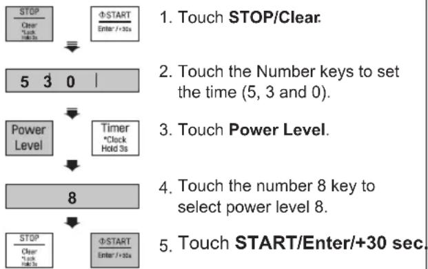 LG MS5696HIT - Setting Manual Cooking Times - 1