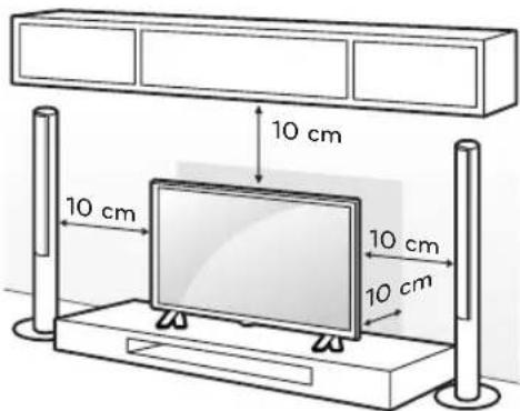 LG 49LF5410 - Mounting on a Table - 1