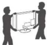LG 49LF5410 - Lifting and Moving the TV - 3