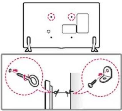 LG 49LF5410 - Securing the TV to a Wall (optional) - 1