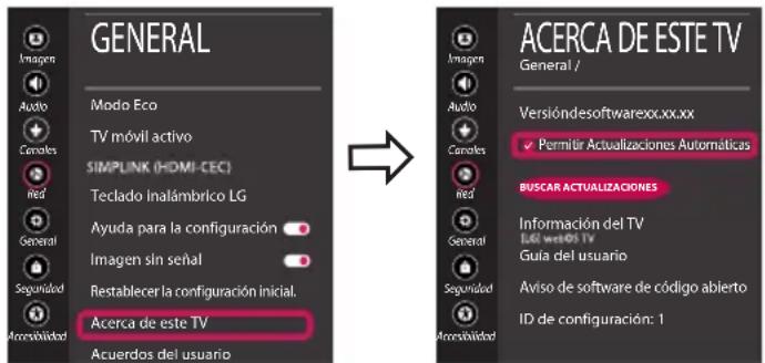 LG 55SK8500PSA - Actualización del firmware del televisor - 1