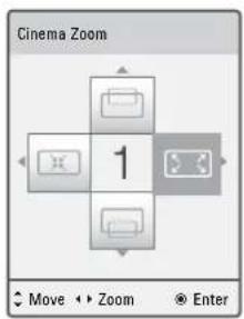 LG 42LE4300 - When adjusting Zoom or Cinema Zoom in Q.MENU - 5