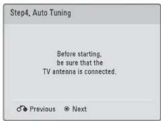 LG 42LE4300 - Step4. Auto Tuning - 1