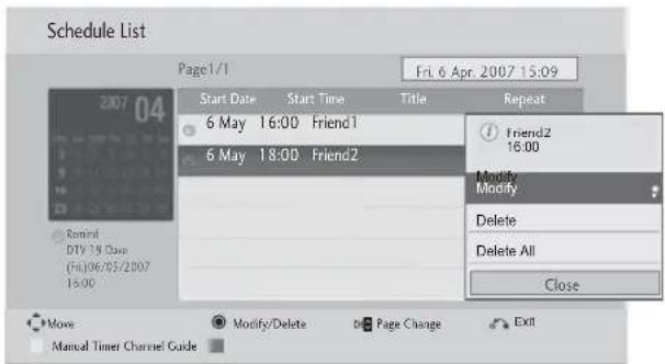 LG 42LE4300 - Schedule List Mode - 6