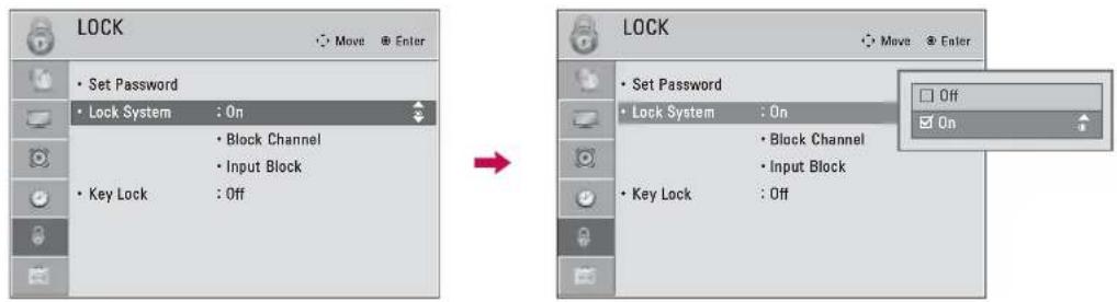 LG 42LE4300 - Lock System - 1