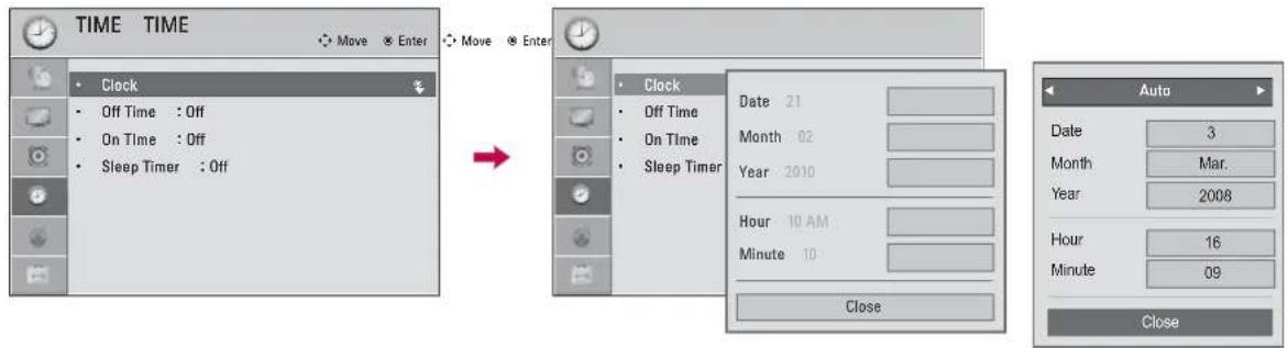 LG 42LE4300 - CLOCK SETTING - 1
