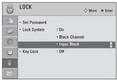 LG 42LE4300 - EXTERNAL INPUT BLOCKING - 1