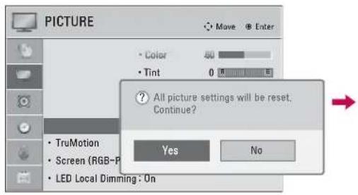 LG 42LE4300 - PICTURE RESET - 1