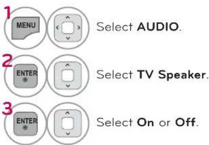 LG 42LE4300 - TV SPEAKERS ON/OFF SETUP - 2
