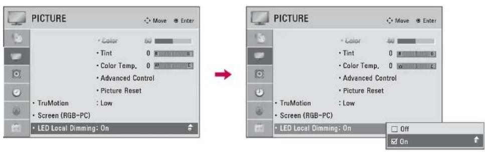 LG 42LE4300 - Adjustment for TruMotion (Judder and Blur) with selecting User - 5