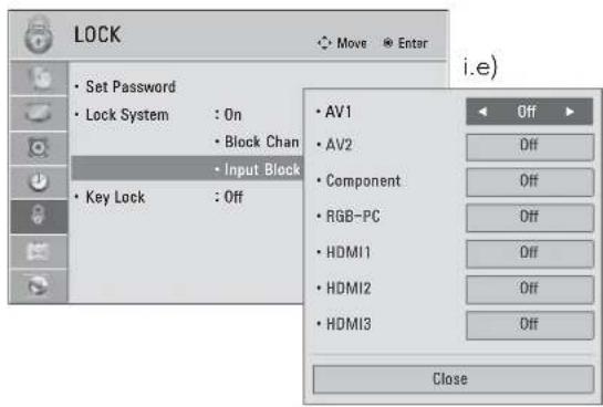 LG 42LE4300 - EXTERNAL INPUT BLOCKING - 3