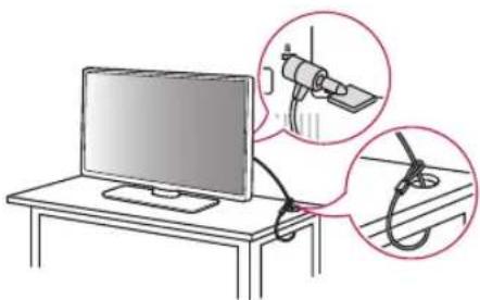 LG 49UT670H0UA - Using the Kensington Security System (optional) - 1