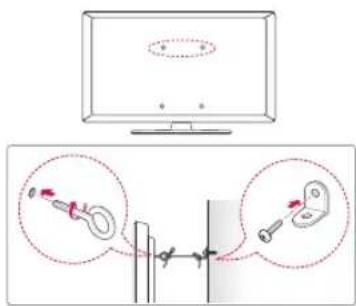 LG 49UT670H0UA - Sujeción del televisor a la pared - 1