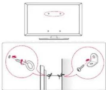 LG 49UT670H0UA - Securing TV to the Wall - 1