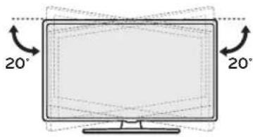 LG 49UT670H0UA - Ajuste el ángulo del TV para una mejor visibilidad - 1