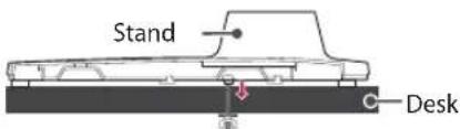 LG 49UT670H0UA - Attaching the TV to a Desk - 4
