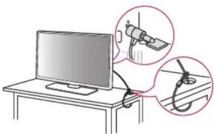 LG 49UT670H0UA - Usar el sistema de seguridad Kensington (opcional) - 1