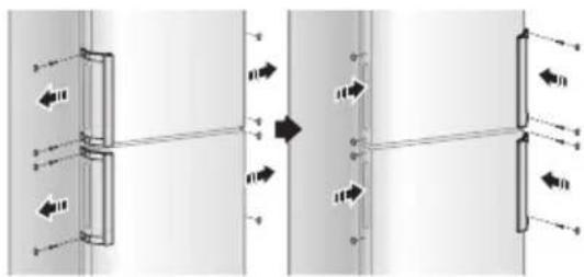 SAMSUNG SRL446DLS - REVERSING THE DOOR (DEPENDING ON MODEL OPTION) - 31