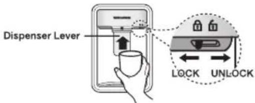 SAMSUNG SRL446DLS - USING THE WATER DISPENSER (OPTIONAL) - 9