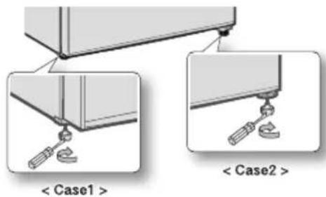 SAMSUNG SRL446DLS - LEVELLING THE REFRIGERATOR - 1