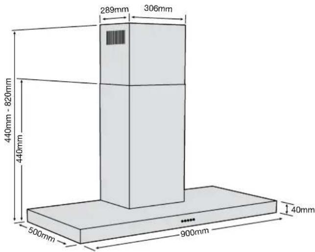 BELLING BL90 - DIMENSIONS - 1