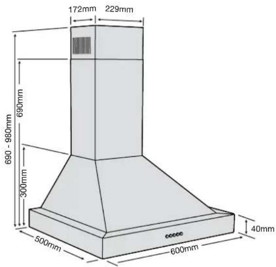 BELLING BC110B - RANGEHOOD BC60 - 1