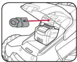 Ozito PXCLMS-018 - Inserting the Battery into the Mower - 3