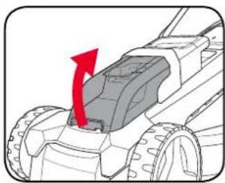 Ozito PXCLMS-018 - Inserting the Battery into the Mower - 1