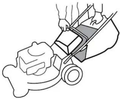 MASPORT 200 ST 2'n1 - REMOVING THE GRASS CATCHER - 1