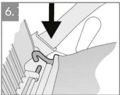 Sanli Bull Ant PCS350S - ATTACHING THE DRIVE CABLE (PCS350S ONLY) 4. FIT THE CABLE CLIP - 5