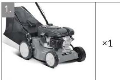 Sanli Bull Ant PCS350S - What you get with your mower - 1