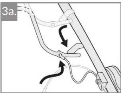 Sanli Bull Ant PCS350S - ATTACHING THE DRIVE CABLE (PCS350S ONLY) 4. FIT THE CABLE CLIP - 1