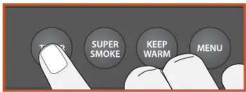 TRAEGER TFB89BLE - To set the Timer: - 1