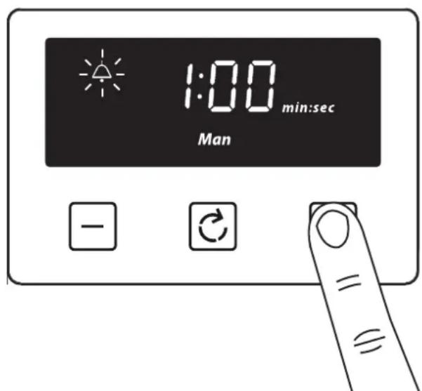 BELLING BCC1100DFSS - Setting the minute minder - 2