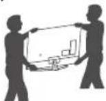 LG 43UM7500PPA - Lifting and moving the TV - 3