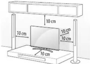 LG 43UJ6320 - Mounting on a table - 1