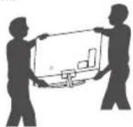 LG 43UJ6320 - Lifting and moving the TV - 3