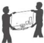 LG 65UN8000PPA - Lifting and moving the TV - 3