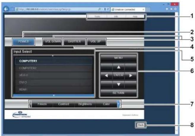 PANASONIC PT-RZ575 - Operation page - 1