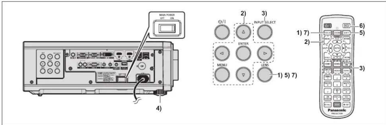 PANASONIC PT-RZ575 - Making adjustments and selections - 1