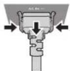PANASONIC PT-RZ575 - How to remove the power cord - 1