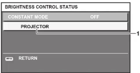 PANASONIC PT-RZ575 - When [CONSTANT MODE] is set to [OFF] - 1