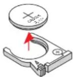 PANASONIC PT-CW240 - To remove the battery - 2