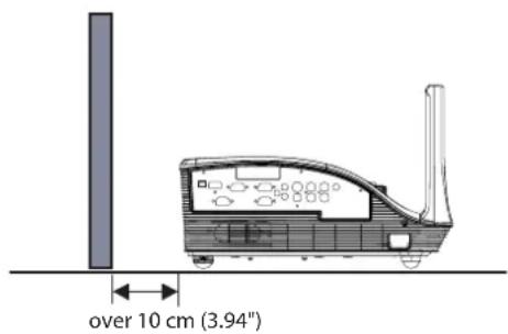 PANASONIC PT-CW240 - Cautions when setting the projectors - 2