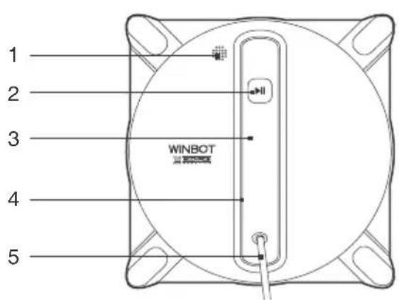 ECOVACS GLASSBOT 950 - 部件名稱 - 1