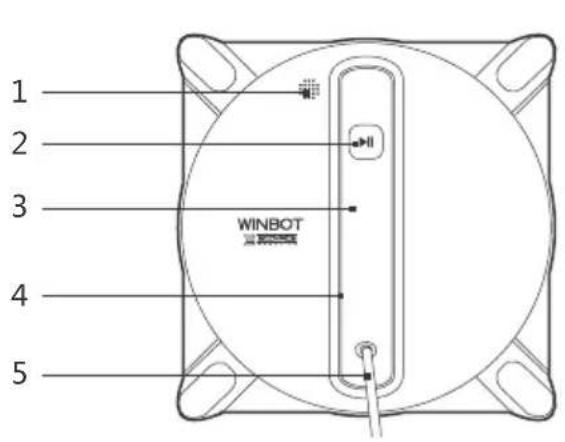 ECOVACS GLASSBOT 950 - 部件名称 - 1