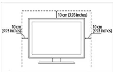SAMSUNG SyncMaster S23B370H - Securing the Installation Space - 1